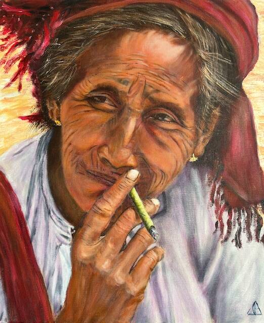 La Femme Birmane au Cigare