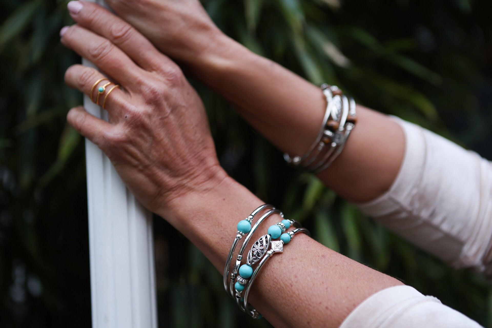 Bracelets — Argent & turquoise