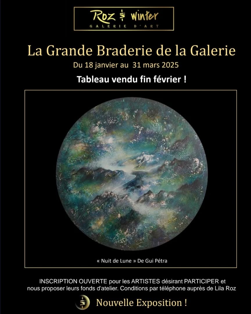 vendue chaque semaine ! "Nuit de Lune" De Gui Pétra @tous #barbizon #fontaineble