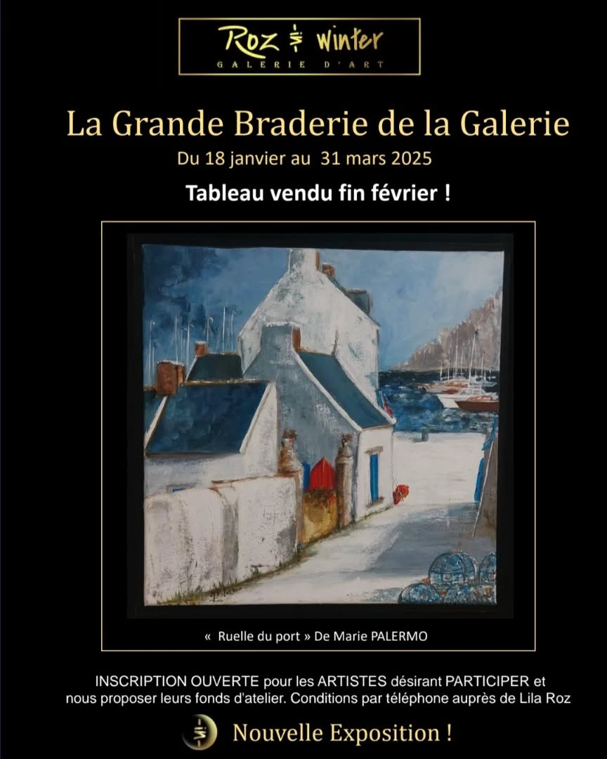 vendue chaque semaine ! "Ruelle du port" De Marie Palermo @tous #barbizon #fonta