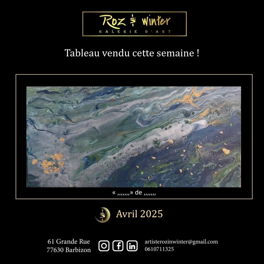 Œuvre "Autre monde" de Dominique Ferrante, vendue. Galerie Roz in Winter 61 gran