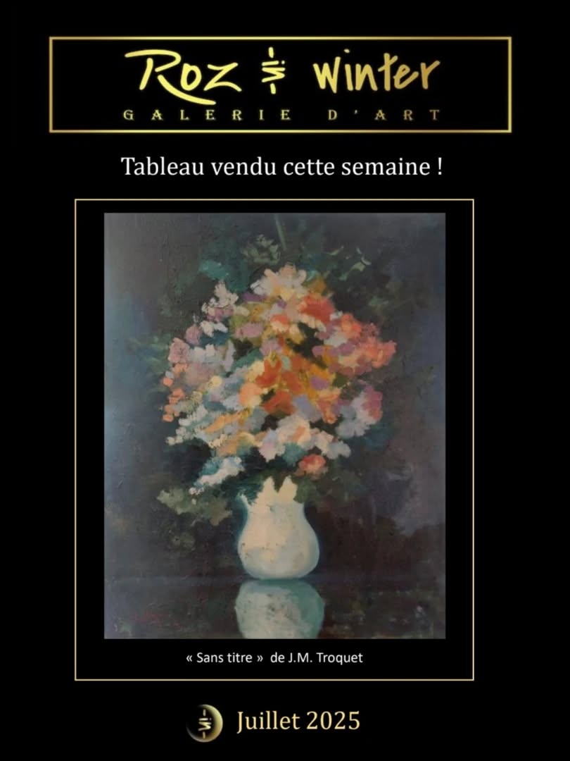 Tableau de J.M.Troquet vendu cette semaine ! Galerie Roz in Winter 61 grande rue