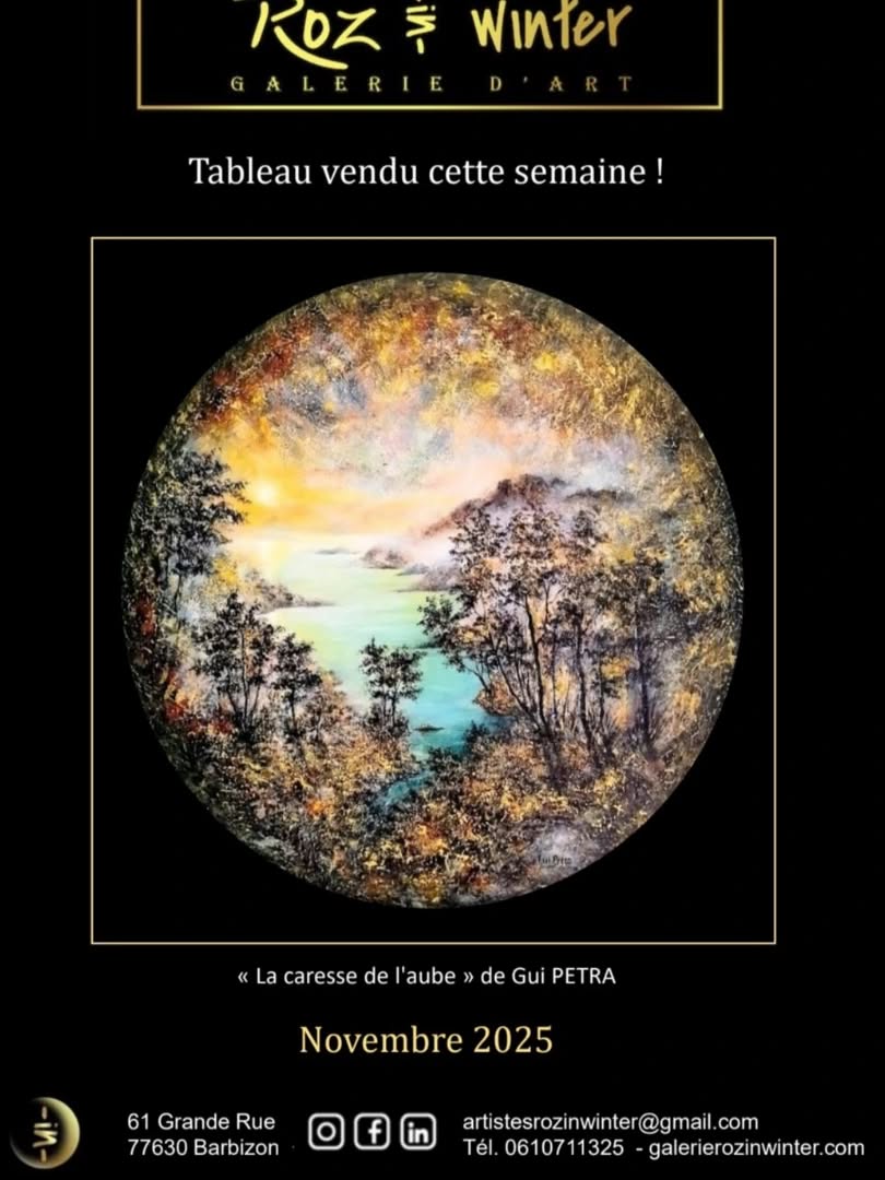 Tableau de Gui PETRA vendu cette semaine ! "La caresse de l'aube" Technique : Ac