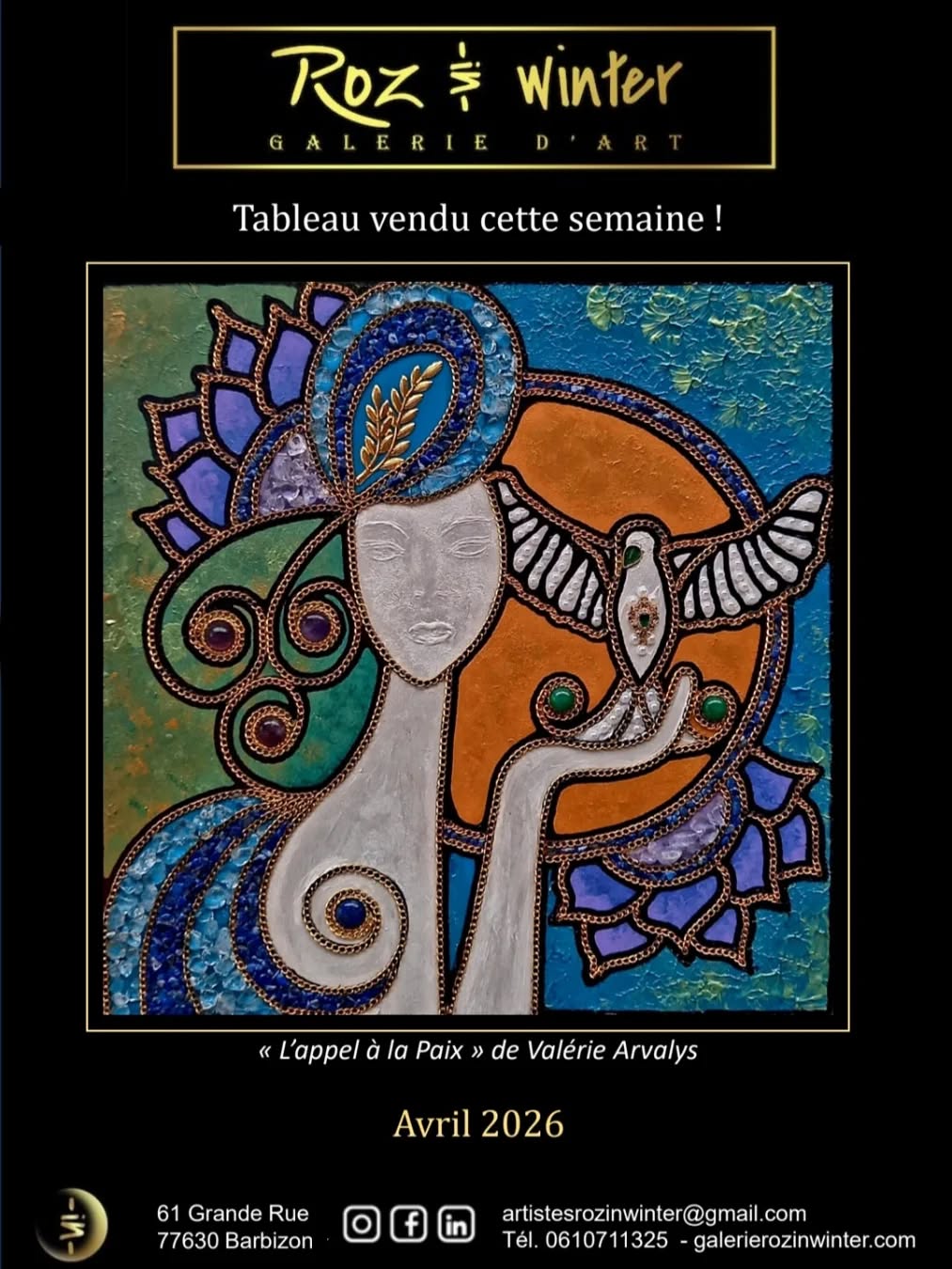 Tableau vendu cette semaine ! de Valérie ARVALYS Technique : Mixte Titre : L'app