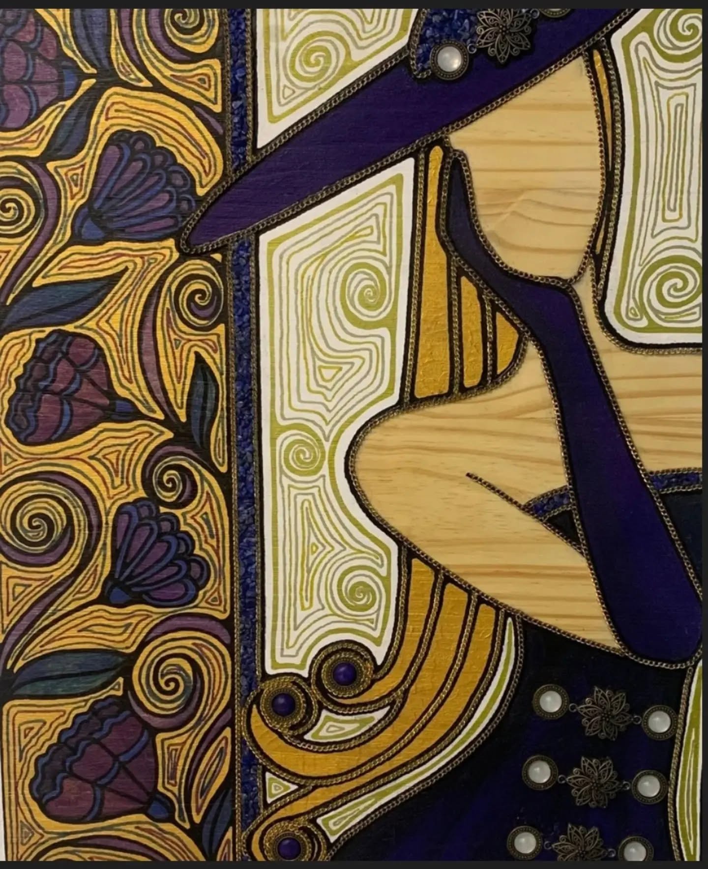 œuvre de Valérie Arvalys vendue à la galerie Roz in winter. Titre : 50'S — à Le
