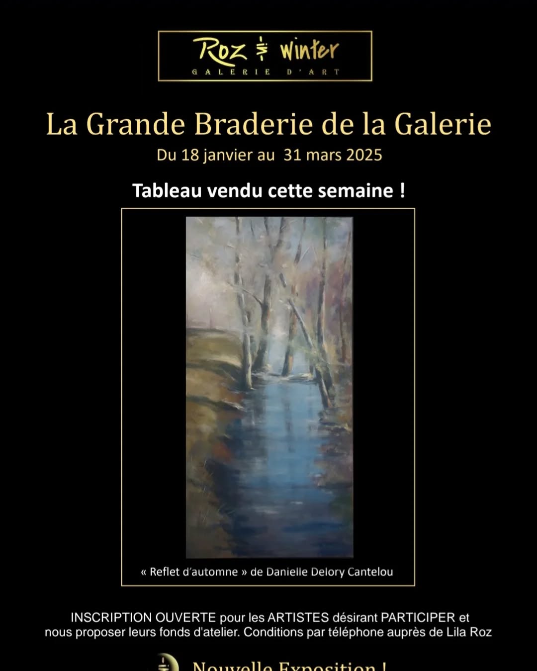 Tableau vendu cette semaine " Reflets d'automne" de Danielle Delory Cantelou @to